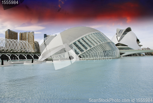 Image of Modern Buildings in Valencia, Spain