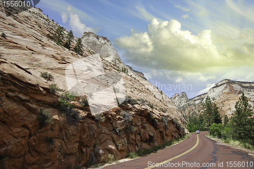 Image of Road inside Zion National Park