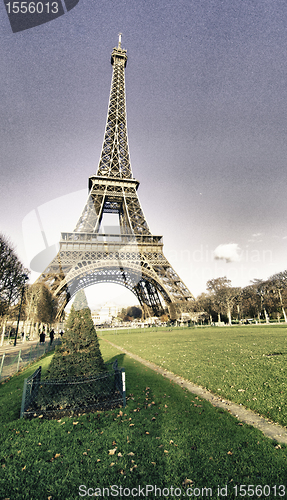 Image of Colors of Sky over Eiffel Tower, Paris