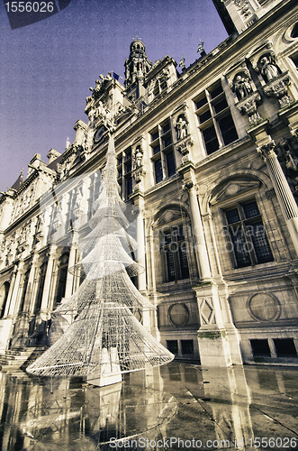 Image of Architectural Detail of Paris in Winter