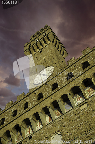 Image of Bottom-Up view of Piazza della Signoria in Florence