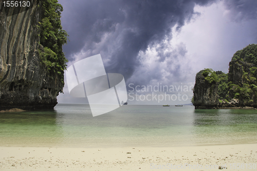 Image of Vegetation and Sky Colors of Thailand Ocean