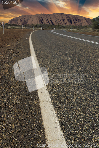 Image of Road across Australian Outback