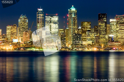 Image of Seattle at night