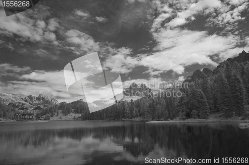 Image of Infrared Landscape of Dolomites, Italy