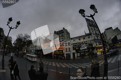 Image of Paris in December, France