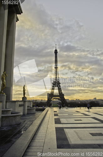 Image of Paris in December, France