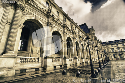 Image of Colors of the Sky over Louvre Museum