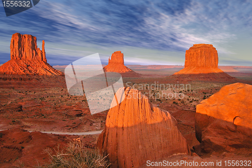 Image of Monument Valley at Sunset