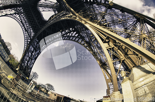 Image of Colors of Sky over Eiffel Tower, Paris