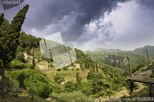 Image of Sky over Tuscan Countryside in Casoli