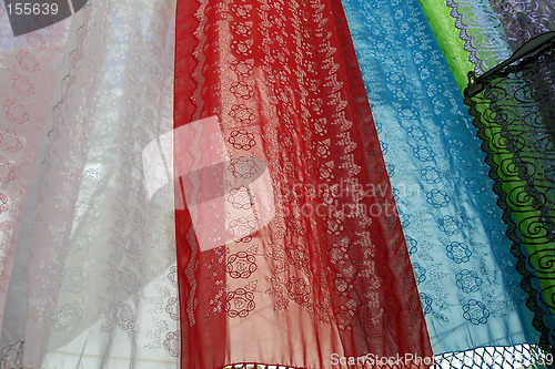 Image of colorful shawls