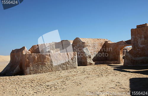 Image of Remains of the sets from the "Star Wars" film