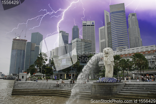 Image of Storm over Singapore