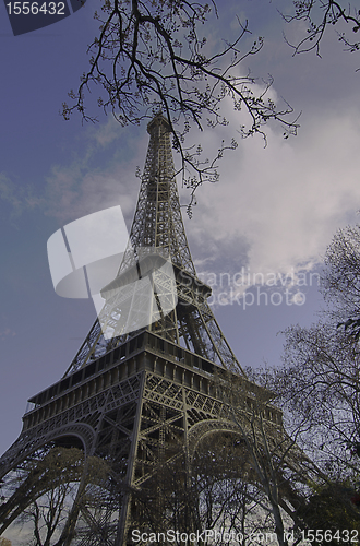 Image of Eiffel Tower in December, Paris