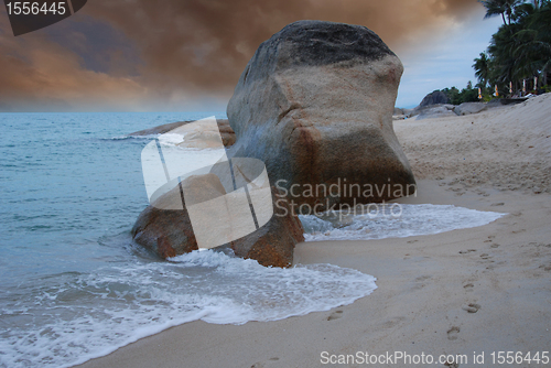 Image of Storm approaching Lamui Beach in Koh-Samui