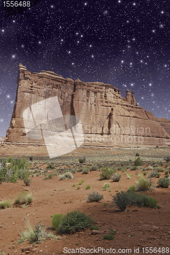 Image of Monument Valley by Night, U.S.A.