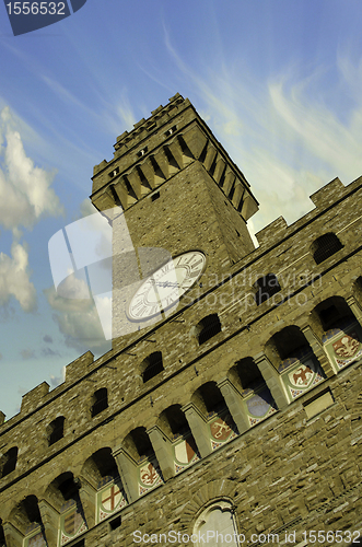 Image of Bottom-Up view of Piazza della Signoria in Florence