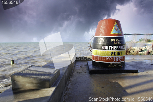 Image of Sky Colors of Southernmost Point in Florida