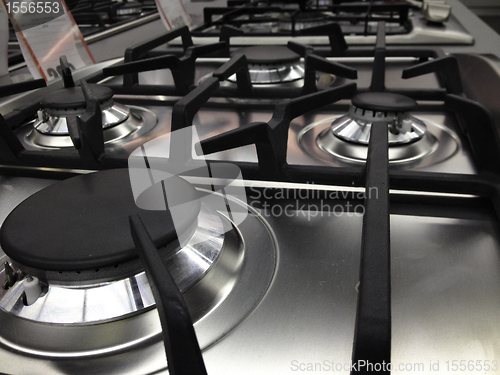 Image of Modern Stove detail in a Kitchen