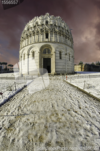 Image of Baptistery in Piazza dei Miracoli, Pisa