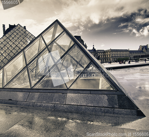Image of Colors of the Sky over Louvre Museum