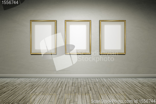 Image of grunge wall frames