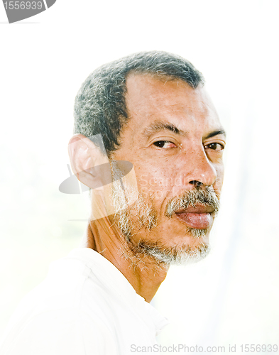 Image of native Nicaraguan man portrait Corn Island Nicaragua