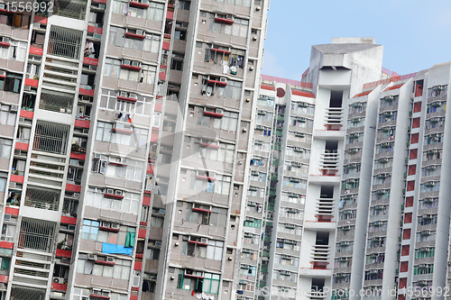 Image of public apartment block in Hong Kong