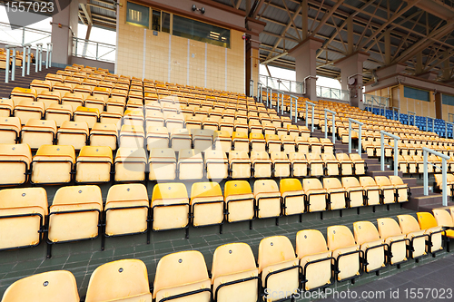 Image of empty stadium seats