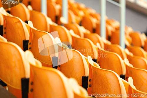 Image of empty stadium seat