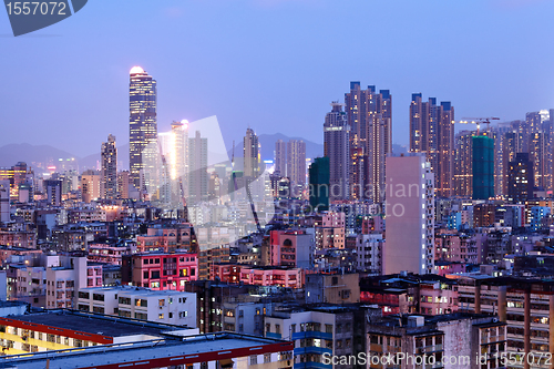 Image of Hong Kong crowded urban