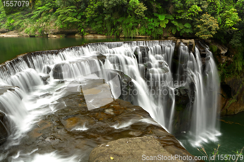 Image of waterfall in shifen taiwan