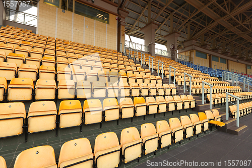 Image of empty stadium seat