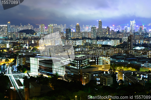 Image of Hong Kong crowded urban