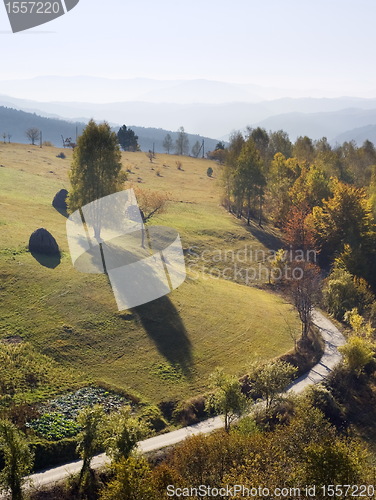 Image of Beautiful autumn mountains