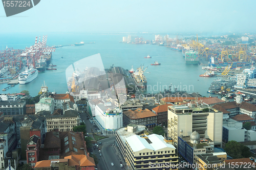 Image of View on Colombo harbor