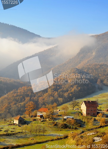 Image of Serbian mountain village