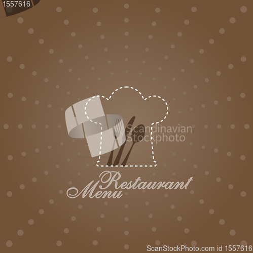 Image of Menu Illustration with Chef Symbol