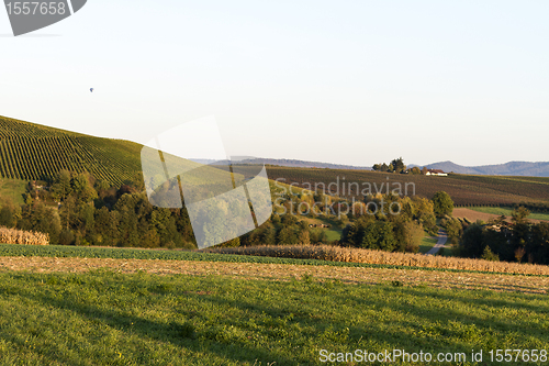 Image of the sun is going down over germany