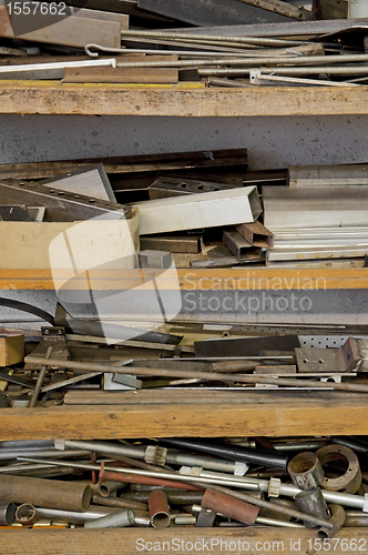 Image of rack with steel parts
