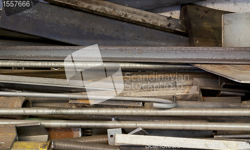 Image of rack with steel parts