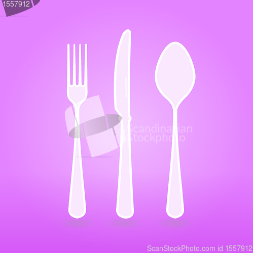 Image of Violet Cutlery Set