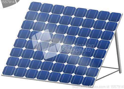 Image of Solar panel in 3D