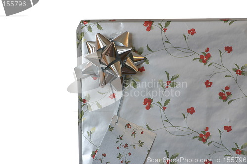 Image of silver wrapped present