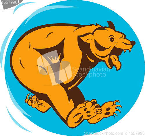 Image of bear running