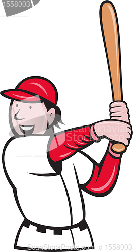 Image of baseball player batting 