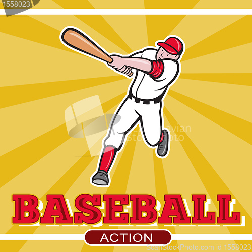 Image of baseball player batting