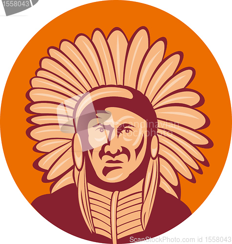 Image of native american indian chief
