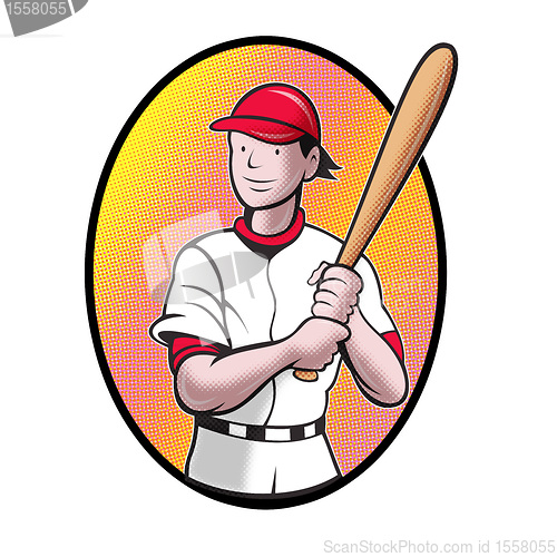 Image of baseball player batting